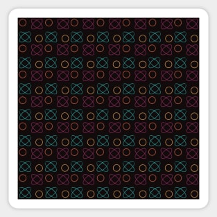 Abstract Circles and Ellipses Sticker